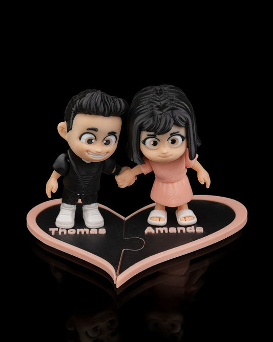 Mini Me Couple custom action figure